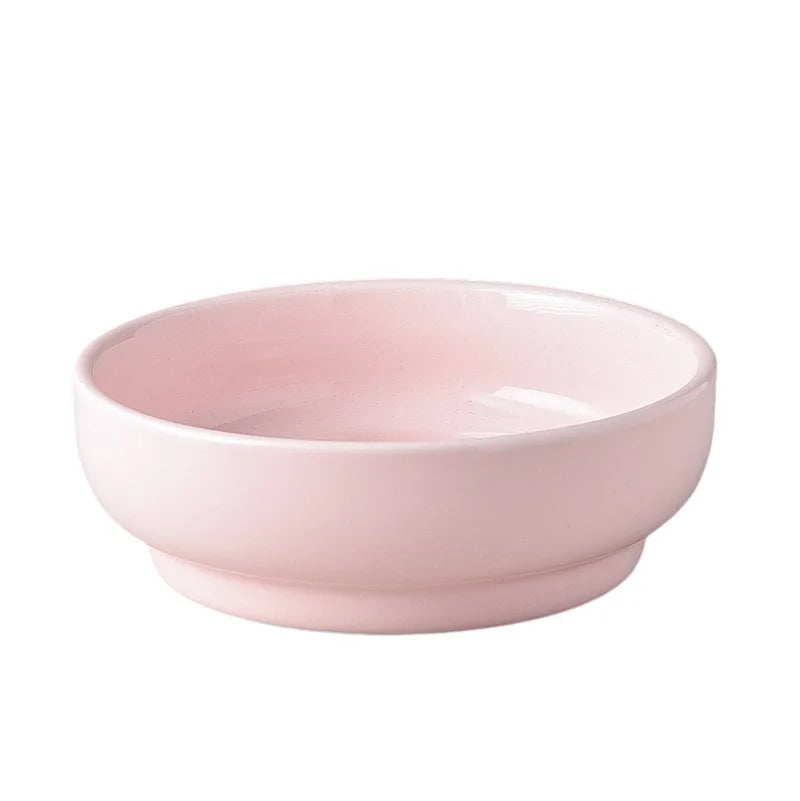 Gamelle céramique pour chien et chat rose, élégante et facile à nettoyer pour vos animaux de compagnie