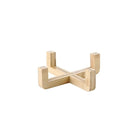 Support en bois naturel pour gamelle chien céramique de la marque Oscar et Plume