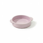 Gamelle design chien Oscar et Plume en plastique rose clair avec bords arrondis