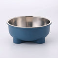 Charger l'image dans la visionneuse de la galerie, Gamelle inox pour chien de couleur bleue avec intérieur en acier inoxydable durable et design moderne

