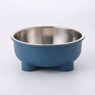 Gamelle inox pour chien de couleur bleue avec intérieur en acier inoxydable durable et design moderne