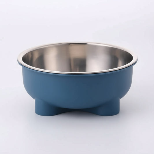 Gamelle inox pour chien de couleur bleue avec intérieur en acier inoxydable durable et design moderne