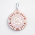 Load image into Gallery viewer, Gamelle pliable En Silicone Pour petit chien et chat Oscar et Plume Rose
