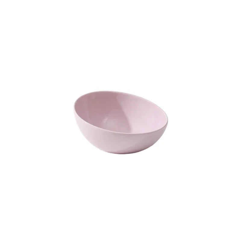 Gamelle pour chat rose en plastique léger, idéale pour les repas quotidiens de votre animal