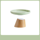 Gamelle surélevée en céramique pour chat avec support en bois esthétique et moderne