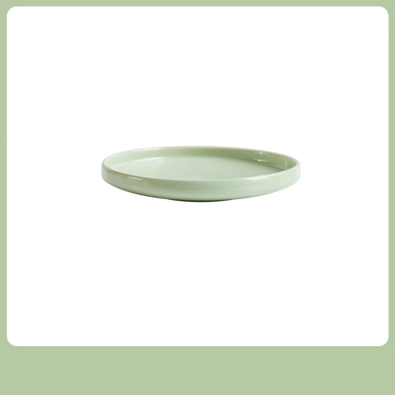 Gammelle surélevée en céramique pour chat de couleur verte, idéale pour le confort de votre animal