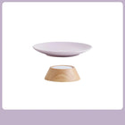 Gamelle surélevée en céramique pour chat avec support en bois design moderne et élégant