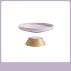 Gamelle surélevée en céramique pour chat avec socle en bois moderne et design élégant