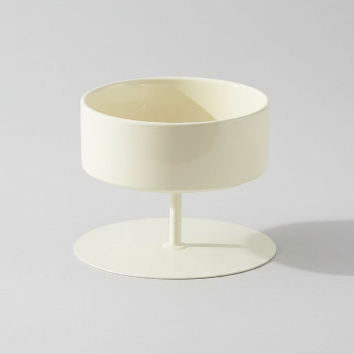 Gamelle surélevée pour chat en céramique blanche avec support élégant et design moderne