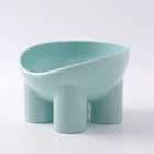 Gamelle surélevée pour chat et chien en plastique bleu ciel moderne et design par Oscar et Plume