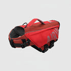 Gilet de sauvetage airbag pour chien en rouge avec des sangles ajustables et poignée supérieure