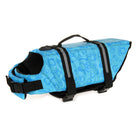 Gilet de sauvetage chien bleu avec poignée et sangles réglables pour sécurité aquatique