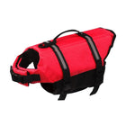 Gilet de sauvetage chien rouge avec poignées et sangles réglables par Oscar et Plume