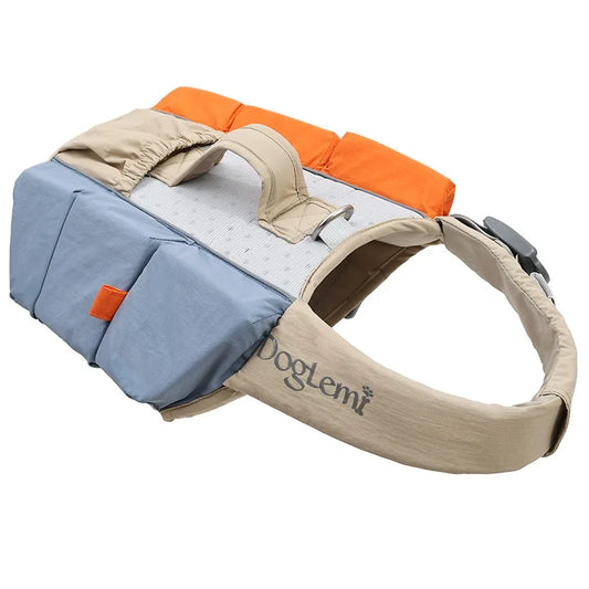 Gilet de sauvetage pour chien Oscar et Plume avec bandes réfléchissantes et confortable pour la sécurité nautique