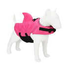 Gilet flottant chien rose avec aileron et sangles réglables pour sécurité aquatique
