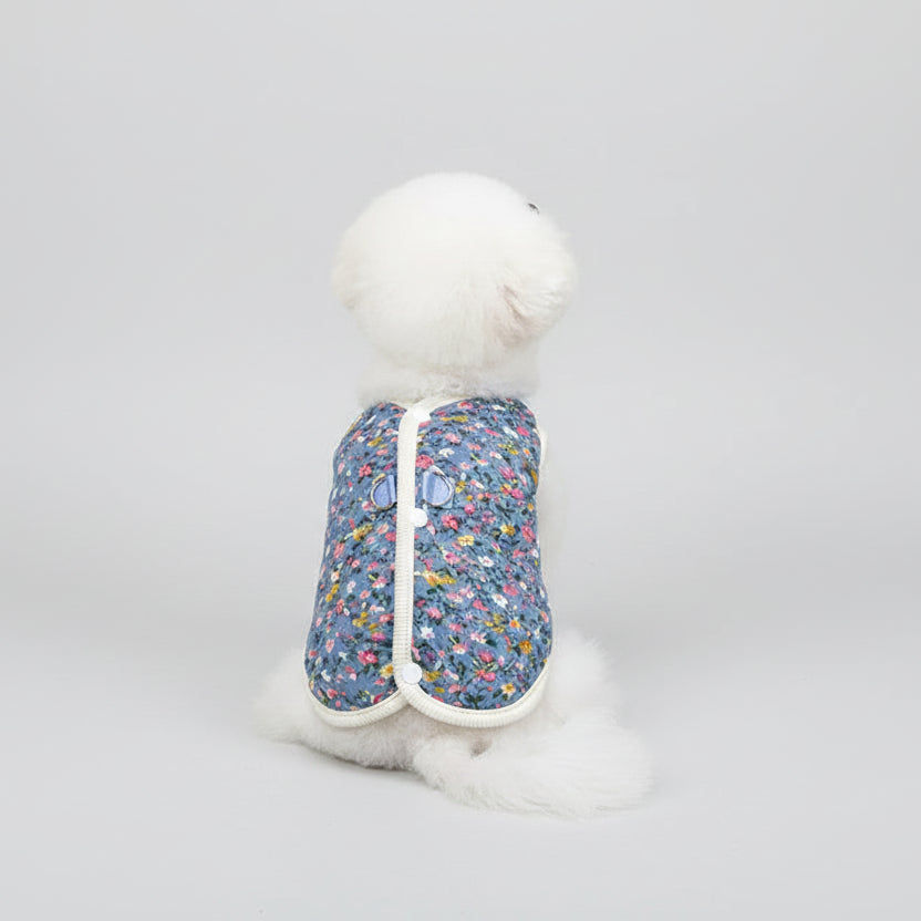 Gilet pour chien imprimé floral de Oscar et Plume au design coloré et élégant pour chiens stylés