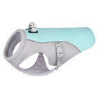 Gilet rinfrescante per cane blu e grigio Oscar e Plume con chiusure regolabili e tessuto traspirante