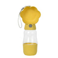 Load image into Gallery viewer, Gourde 2 En 1 pour chien et chat Oscar et Plume Jaune - 500ml
