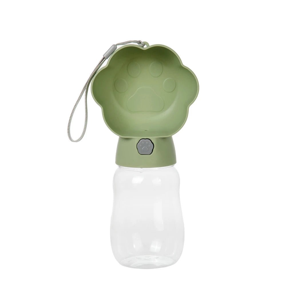 Gourde 2 En 1 pour chien et chat Oscar et Plume Vert - 380ml