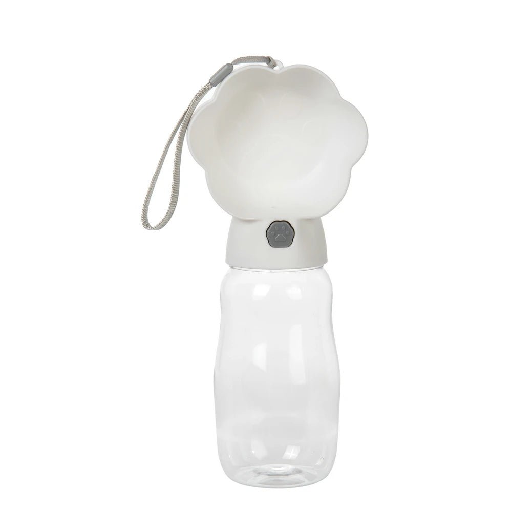 Gourde 2 En 1 pour chien et chat Oscar et Plume Blanc - 530ml