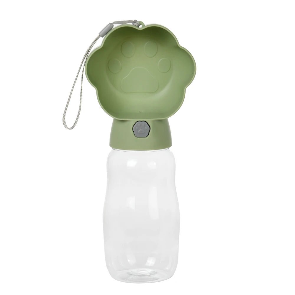 Gourde 2 En 1 pour chien et chat Oscar et Plume Vert - 530ml