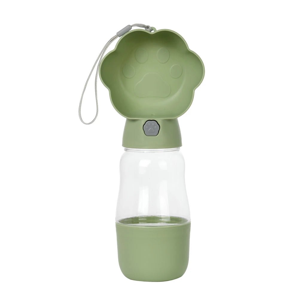 Gourde 2 En 1 pour chien et chat Oscar et Plume Vert - 500ml