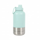 Gourde inox pour chien en acier inoxydable avec design coloré et couvercle pratique