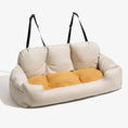 Load image into Gallery viewer, Grand hamac de voyage pliable pour chien Oscar et Plume Beige / M
