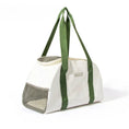 Load image into Gallery viewer, Grand sac de voyage pour petit chien et chat Oscar et Plume Vert
