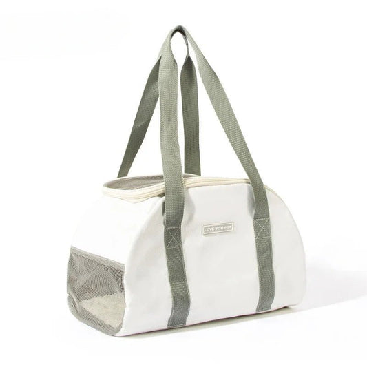 Grand sac de voyage pour petit chien et chat Oscar et Plume Gris