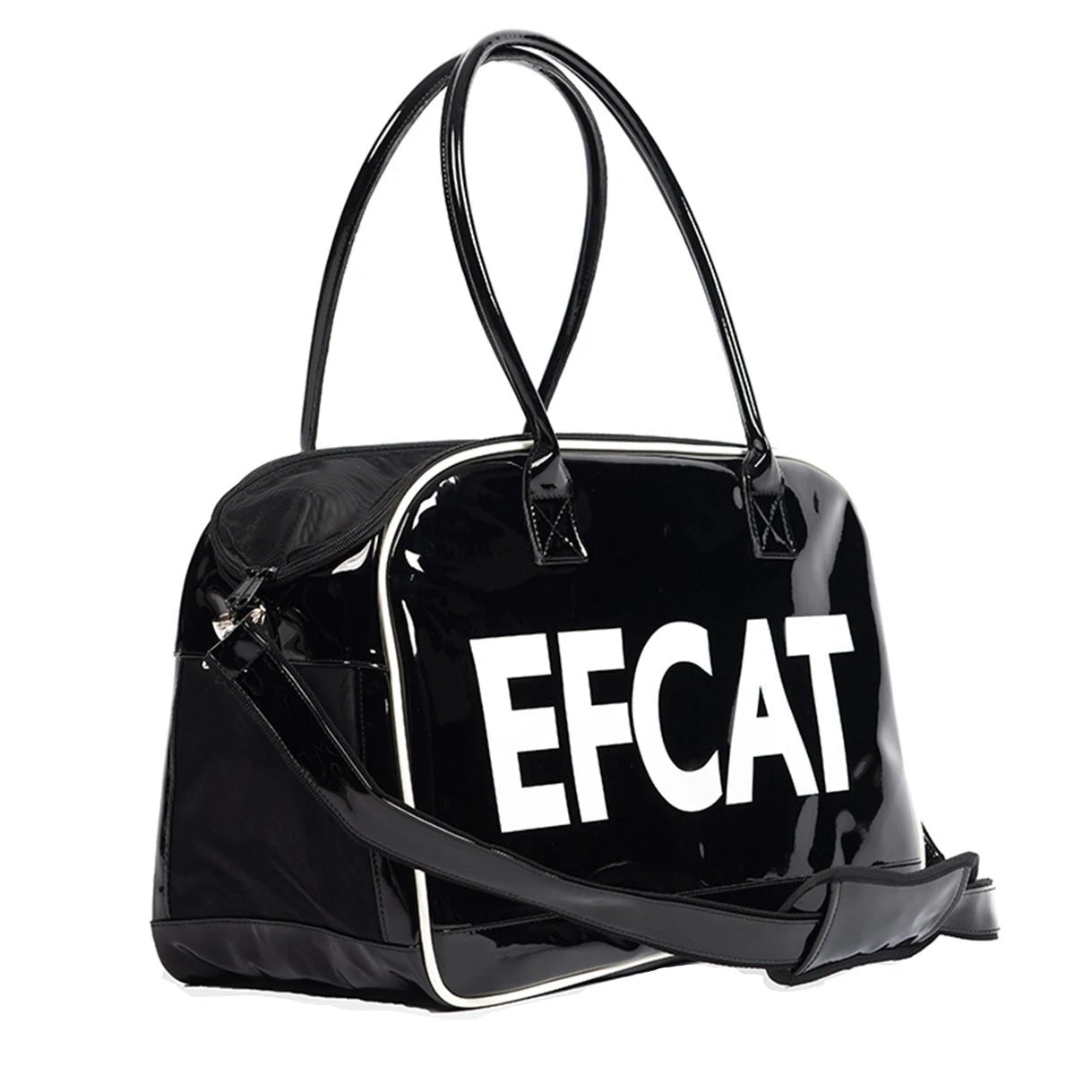 Grand sac design de voyage pour petit chien et chat Oscar et Plume Noir