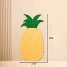 Grattoir autocollant pour chat en forme d'ananas, dimensions 60 cm par 30 cm, idéal pour gratter et jouer