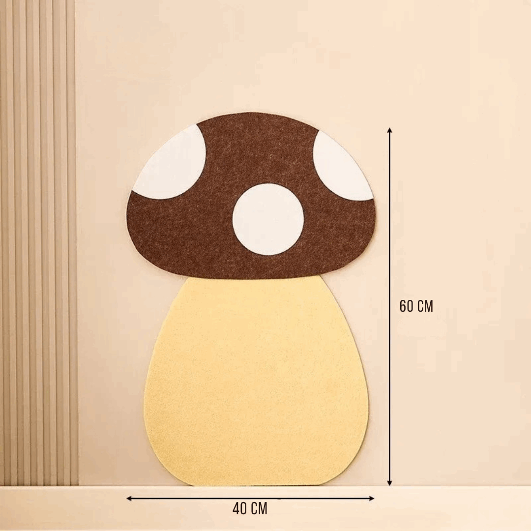 Détails du grattoir autocollant pour chat, including passants pour laisse et velcro de serrage.