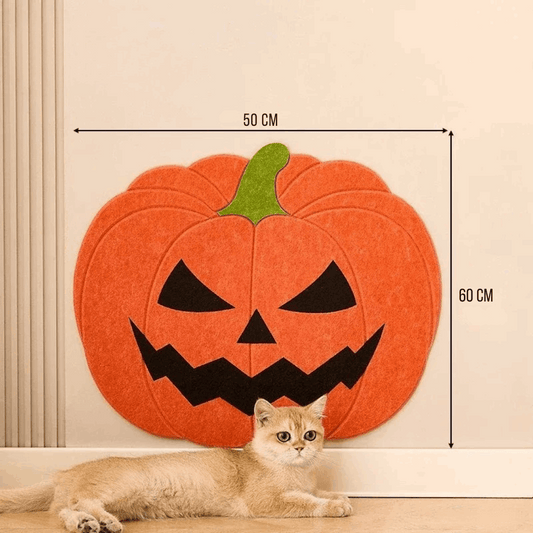 Grattoir autocollant pour chat en toile déperlant avec poste pour sac à crottes pratique