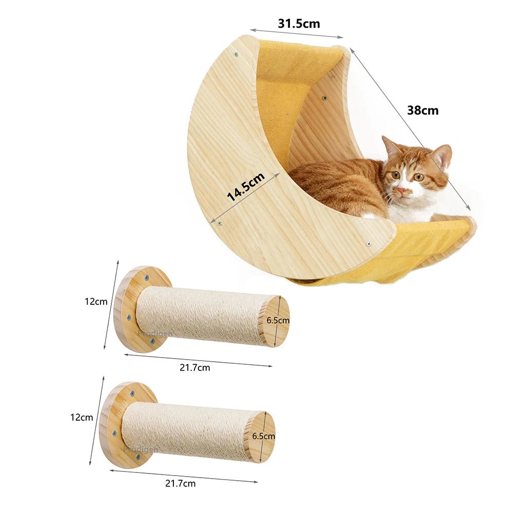 Hamac + marches sisal pour chat Oscar et Plume Hamac + 2 griffoirs