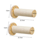 Oscar et Plume hamac mural pour chat support mural en bois avec corde pour griffer 21,7 cm