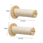 Oscar et Plume hamac mural pour chat support mural en bois avec corde pour griffer 21,7 cm