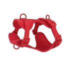 Harnais anti-traction pour chien rouge ajustable avec rembourrage pour un confort optimal