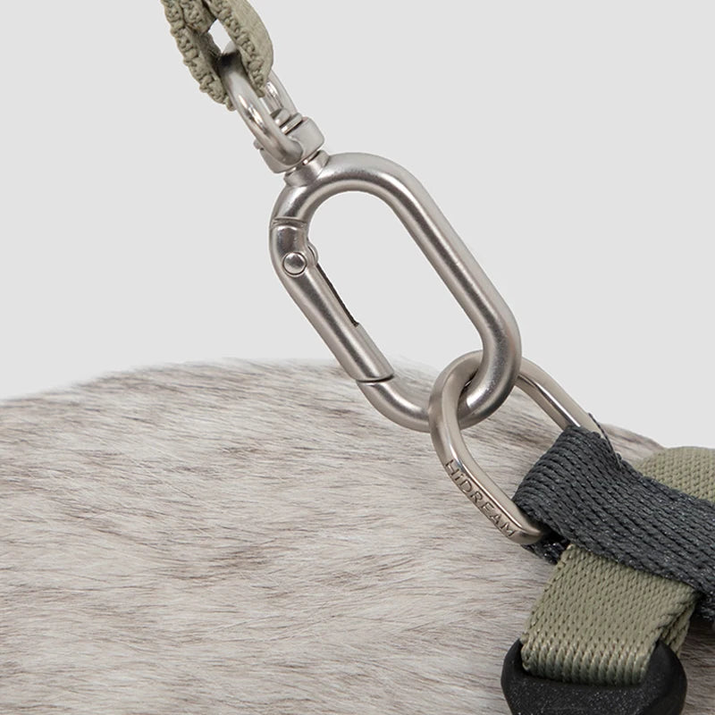 Détails du harnais et laisse pour chat Oscar et Plume avec mousqueton en métal durable