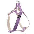 Oscar et Plume harnais pour chien coton lavande reglable avec boucles metal et anneau D pour promenade confortable