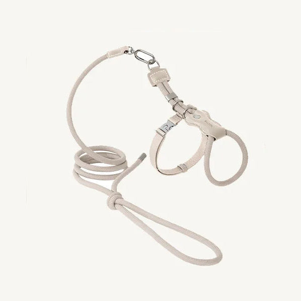 Harnais réglable pour chat de Oscar et Plume avec laisse assortie pour promenade confortable