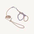 Harnais réglable pour chat en violet avec laisse assortie pour une promenade confortable