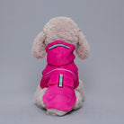 Imperméable pour chien réfléchissant en rose avec capuche pour garder votre animal au sec