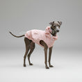 Carica l'immagine nel visualizzatore della galleria, Imperméable pour lévrier et Whippet en rose avec capuche et col ajustable pour chiens élégants
