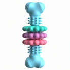 Jouet à mâcher chien multicolore avec textures variées pour stimuler la mastication