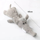 Jouet à mâcher pour chien en peluche texture crocodile gris 40 cm Oscar et Plume