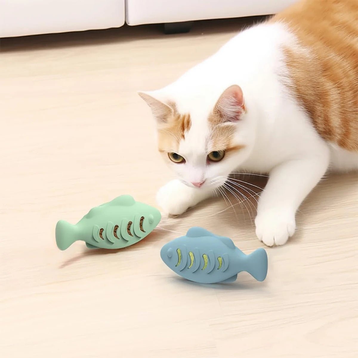 Jouet Interactif Pour Chat Oscar et Plume Bleu