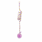 Jouet interactif pour chat Oscar et Plume avec une corde spirale et une pelote rose