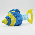 Charger l'image dans la visionneuse de la galerie, Jouet interactif pour chien en forme de poisson avec couleurs vives et texture douce pour le jeu
