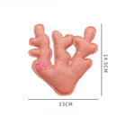 Jouet pour chat en forme de corail rose, doux et amusant pour divertir votre félin